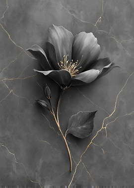 Elegant Gray Flower