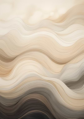 Beige Wavy Abstract Texture