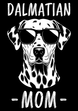 Dalmatian Mom with Sunglasses