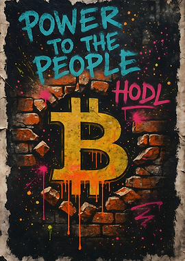 Bitcoin Graffiti Art