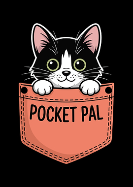 Pocket Pal Cute Cat in Pocket