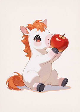 Cute Pony Apple