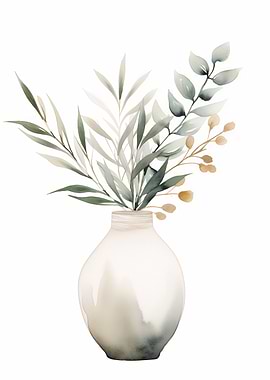 Vase with Greenery Floral