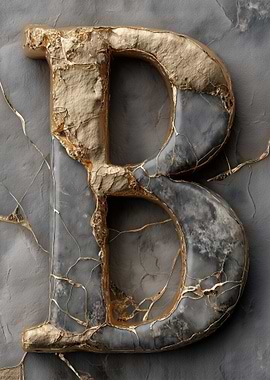 Marble Letter B
