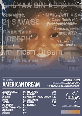 21 Savage - American Dream Album cover