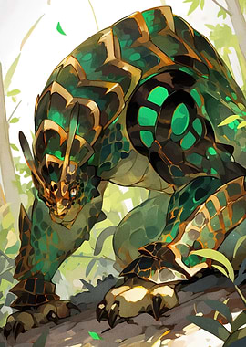 Armored Turtle Monster Forest