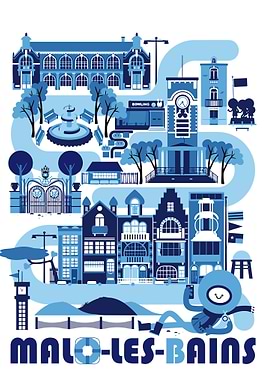 Malo-les-Bains Illustration