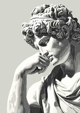 David Marble Statue