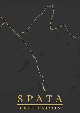 Spata, United States Minimalist Map Art
