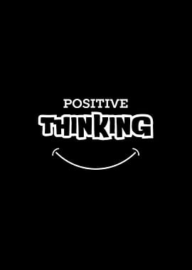 Positive Thinking Text Art