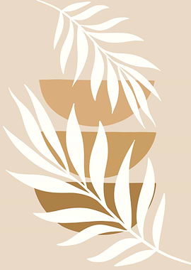 Abstract Leaves and Geometric Shapes