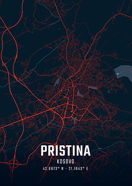 Pristina City Map