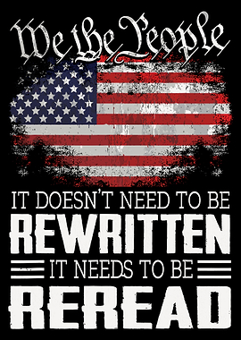 We the People - Reread usa flag