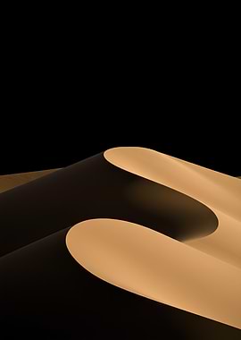 Minimalist Desert Sand Dunes