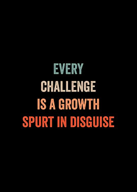 Retro Inspirational Quote: Growth in Disguise