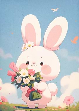 Cute Bunny Flowers