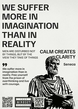 Inspirational Quote Poster with Seneca