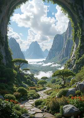 Lush Mountain Valley View