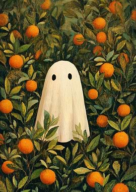 Ghost in the Orange Grove Painting