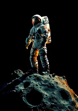 Astronaut on a Lunar Surface