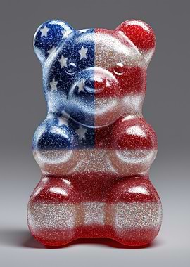 American Flag Gummy Bear
