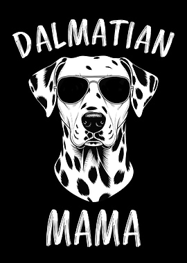 Dalmatian Mama Dog with Sunglasses