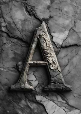Marble Letter A
