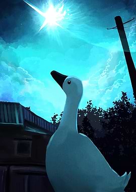 Goose Gazing Starry Sky