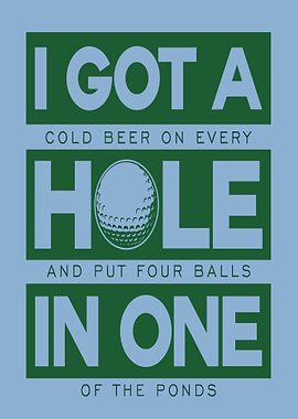 Golf Humor: Beer and Lost Balls