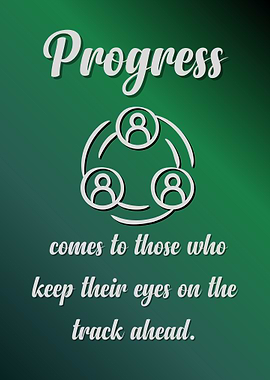 Progress Motivational Poster