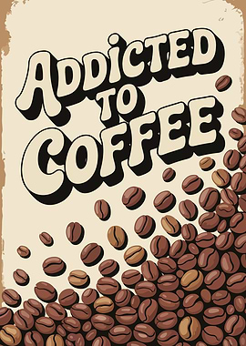 Addicted to Coffee Poster