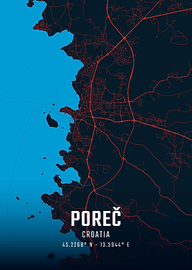 Poreč City Map
