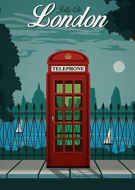 Travel to London Telephone Booth