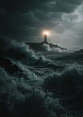Stormy Sea Beacon
