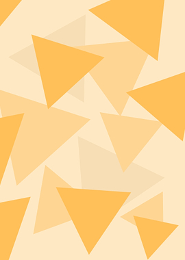 Abstract Yellow Triangle Pattern