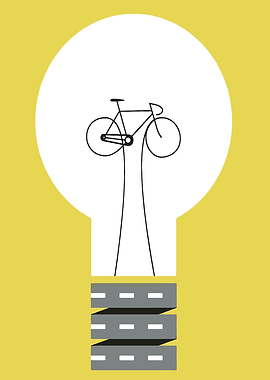 Bicycle Idea Lightbulb