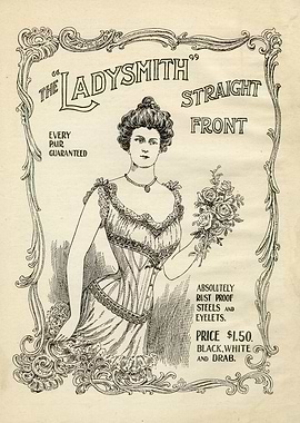 Ladysmith Straight Front Corset Advertisement
