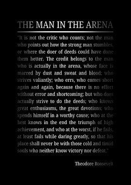 The Man in the Arena Quote