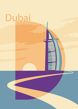 Dubai Travel Poster