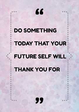 Inspirational Quote on Watercolor Background