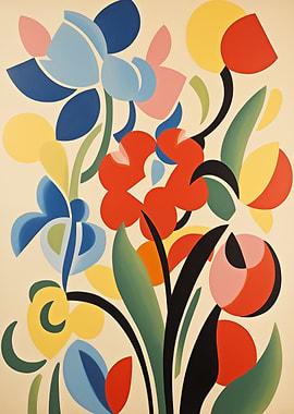 Abstract Floral Painting