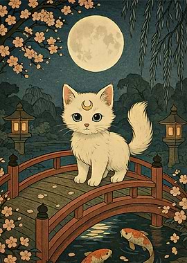 Magical Cat Bridge Koi