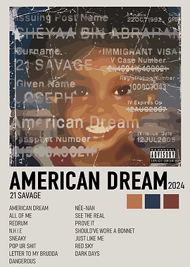 21 Savage - American Dream Album Art