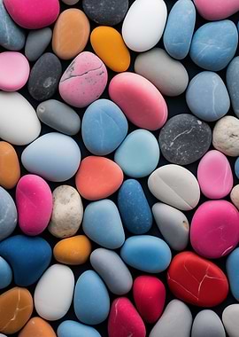 Colorful Smooth Stones