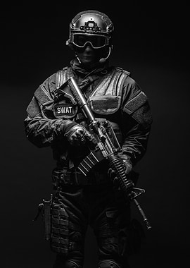 SWAT Officer in Tactical Gear