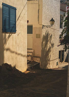 Narrow Street in a Mediterranean Village