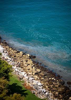 Rocky Shoreline with Turquoise Water