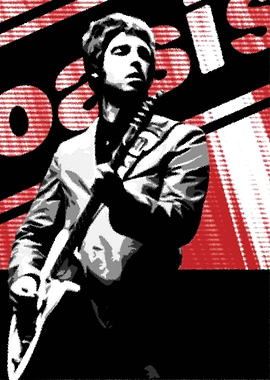 Oasis Band Member Graphic Art