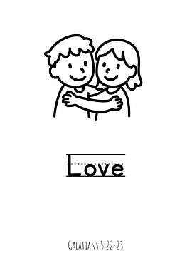 Love – Fruit of the Spirit Christian Nursery Wall Art