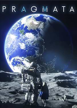 Pragmata: Astronaut and Child on Moon